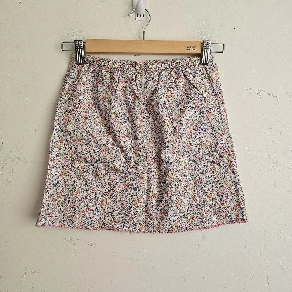 Vintage Gap Floral Mini Skirt Kids 8 Pink Coquette Y2K Ditsy 90s